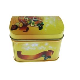 중국 뚜껑 월마트 과자 주석 상자를 가진 장방형 보물 주석 상자 금속 과자 주석 상자 협력 업체