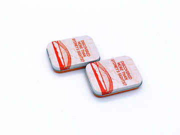 중국 인쇄와 돋을새김을 가진 작은 금속 와이어 경첩을 단 콘돔 주석 상자 협력 업체