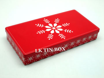 중국 인쇄와 돋을새김을 가진 주문 장방형 상자 똑바른 구석, 선물 주석 상자 협력 업체