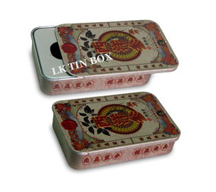 중국 분홍색 사탕 박하는 작은 주석 상자를 찬성된 83 x 62 x 16 mm ISO9001 2008 메모장에 기입합니다 협력 업체