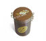 금속 와이어 뚜껑 과자는 차/커피를 위한 빈 광택이 없는 까만 둥근 주석 상자를 주석으로 입힙니다 협력 업체